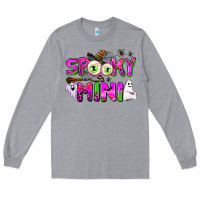 Heather Grey spooky mini Long Sleeve Tee - AdoDesignShop