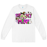 White spooky mini Long Sleeve Tee - AdoDesignShop