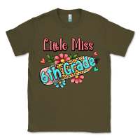 Army Green little miss sixth grade Classic Tee - RanaPortraitStore
