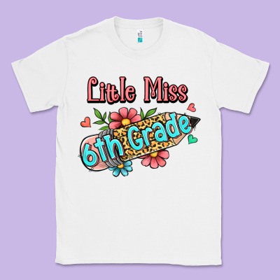 Little Miss Sixth Grade Classic Tee Designed By Ranaportraitstore