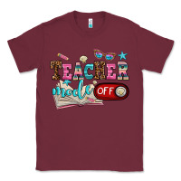 Burgundy teacher mode off Classic Tee - AdoDesignShop