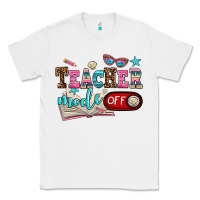 White teacher mode off Classic Tee - AdoDesignShop