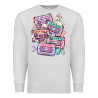 Dove Grey easter cassette tapes Premium Sweatshirt - MaliasSmallBusiness