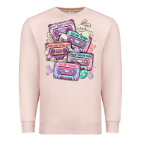 Pale Pink easter cassette tapes Premium Sweatshirt - MaliasSmallBusiness