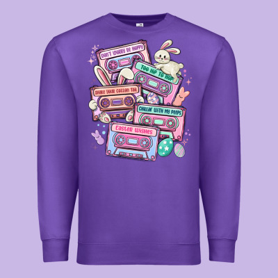 Easter Cassette Tapes Premium Sweatshirt Designed By Maliassmallbusiness