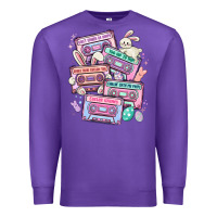 Purple easter cassette tapes Premium Sweatshirt - MaliasSmallBusiness
