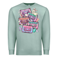 Seafoam easter cassette tapes Premium Sweatshirt - MaliasSmallBusiness