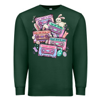 Sports Green easter cassette tapes Premium Sweatshirt - MaliasSmallBusiness