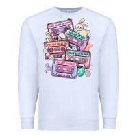 White easter cassette tapes Premium Sweatshirt - MaliasSmallBusiness