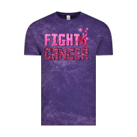 Cloud Purple Fight Cancer Vintage Tee - texasbilliewilder