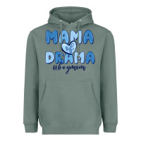 Sage mama of drama boy mom Heavyweight Hoodie - MaliasSmallBusiness