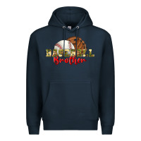 Navy baseball brother Premium Hoodie - BundleAndBundleShop