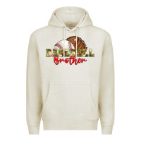 Oatmeal Heather baseball brother Premium Hoodie - BundleAndBundleShop