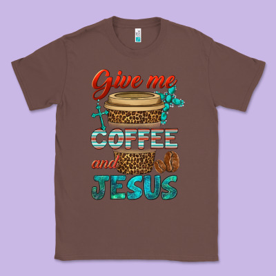 Give Me Coffee And Jesus Classic Tee Designed By Bundleandbundleshop