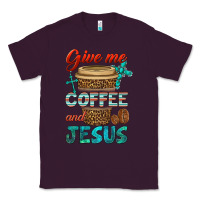 Plum give me coffee and jesus Classic Tee - BundleAndBundleShop