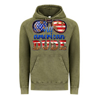 Vintage Olive all american dude Vintage Hoodie - texasbilliewilder