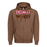Chestnut donut worry with donut Zipper Hoodie - AdoDesignShop