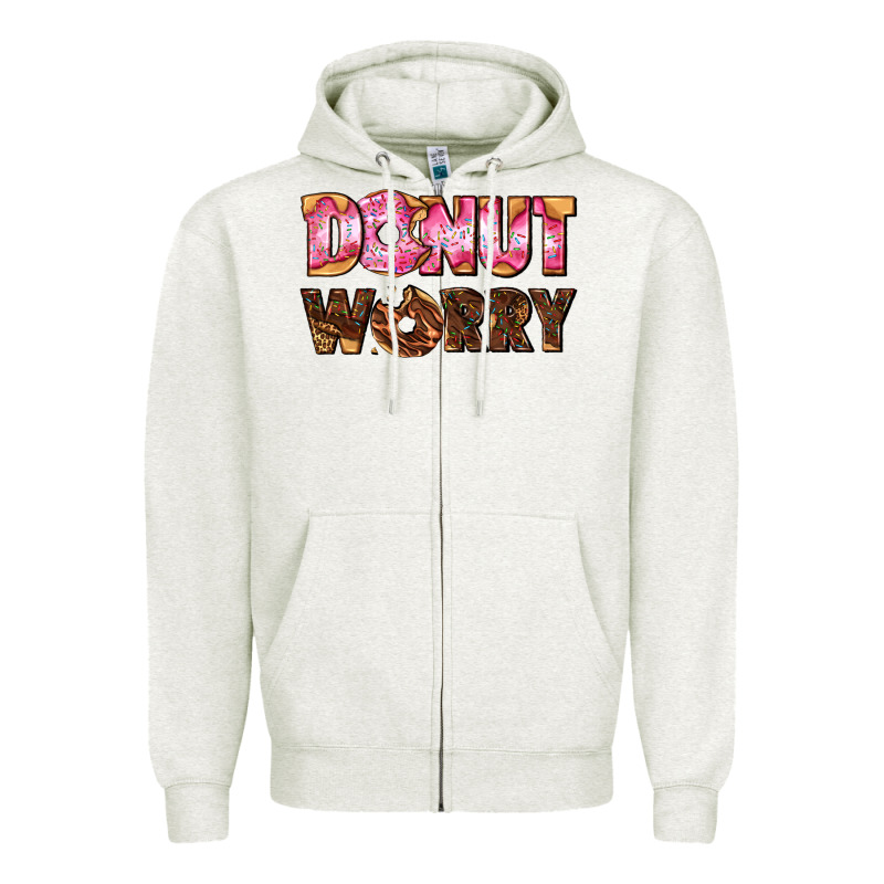Donut Worry With Donut Zipper Hoodie by AdoDesignShop | Teevron