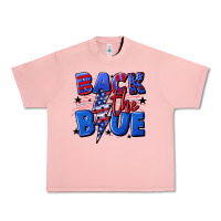 Back The Blue With Lightning Bolt 4th Of July Urban Heavy Tee | Teevron