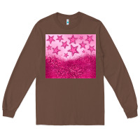 Chestnut pink glitter star Long Sleeve Tee - JahusDesignShop