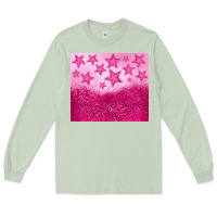 Matcha pink glitter star Long Sleeve Tee - JahusDesignShop