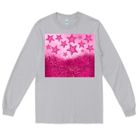 Moon Dust pink glitter star Long Sleeve Tee - JahusDesignShop