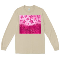 Mushroom pink glitter star Long Sleeve Tee - JahusDesignShop