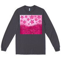 Smoke pink glitter star Long Sleeve Tee - JahusDesignShop
