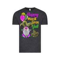 Vintage Black happy mardi gras y'all Vintage Tee - BarkalooDesign