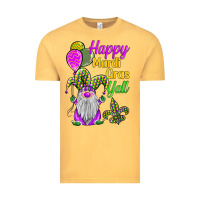 Vintage Mustard happy mardi gras y'all Vintage Tee - BarkalooDesign