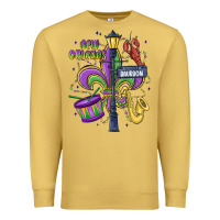 Antique Gold new orleans mardi gras streets Premium Sweatshirt - MaliasSmallBusiness