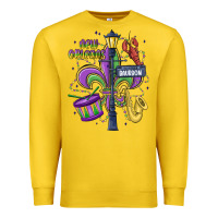 Lemon new orleans mardi gras streets Premium Sweatshirt - MaliasSmallBusiness