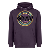 Plum be still and know Heavyweight Hoodie - MaliasSmallBusiness