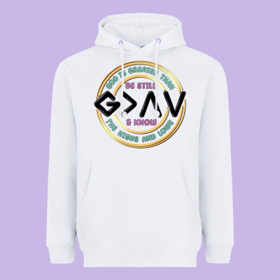 Be Still And Know Heavyweight Hoodie Designed By Maliassmallbusiness