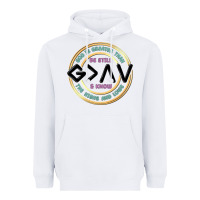 White be still and know Heavyweight Hoodie - MaliasSmallBusiness