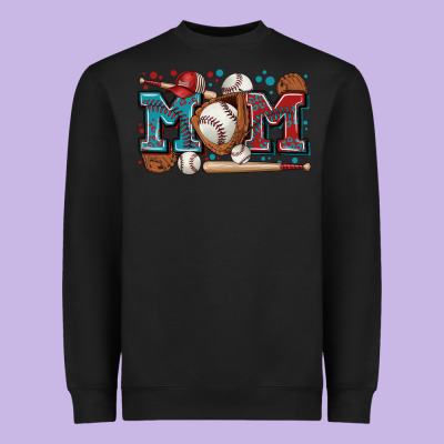 Mom Baseball Heavyweight Sweatshirt Designed By Zillion Design Studio