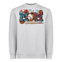 Heather Grey mom baseball Heavyweight Sweatshirt - Zillion Design Studio
