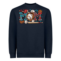 Navy mom baseball Heavyweight Sweatshirt - Zillion Design Studio