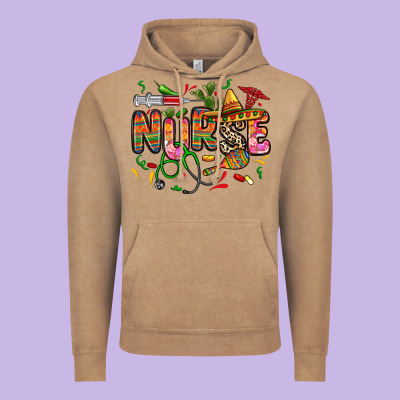 Vintage Hoodie cinco de mayo nurse