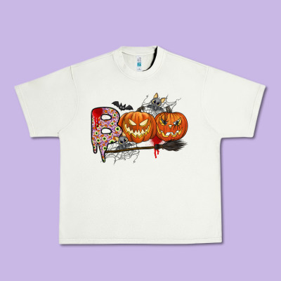 Boo Urban Heavy Tee Designed By Cowhidedigitalart