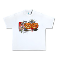 White boo Urban Heavy Tee - CowhideDigitalArt