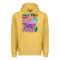 Antique Gold just roll with it Premium Hoodie - BundleAndBundleShop