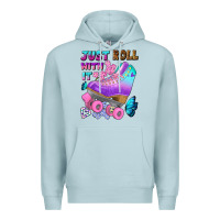 Blue Mist just roll with it Premium Hoodie - BundleAndBundleShop