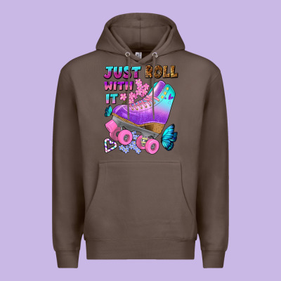 Just Roll With It Premium Hoodie Designed By Bundleandbundleshop