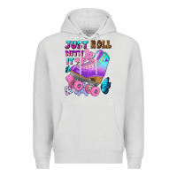 Dove Grey just roll with it Premium Hoodie - BundleAndBundleShop