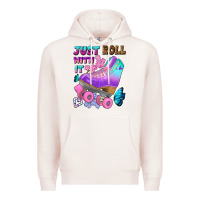 Pale Pink just roll with it Premium Hoodie - BundleAndBundleShop