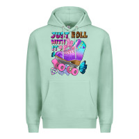 Seafoam just roll with it Premium Hoodie - BundleAndBundleShop