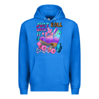 True Royal just roll with it Premium Hoodie - BundleAndBundleShop
