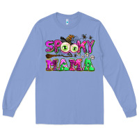 Colony Blue spooky mama Long Sleeve Tee - AdoDesignShop