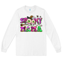 White spooky mama Long Sleeve Tee - AdoDesignShop